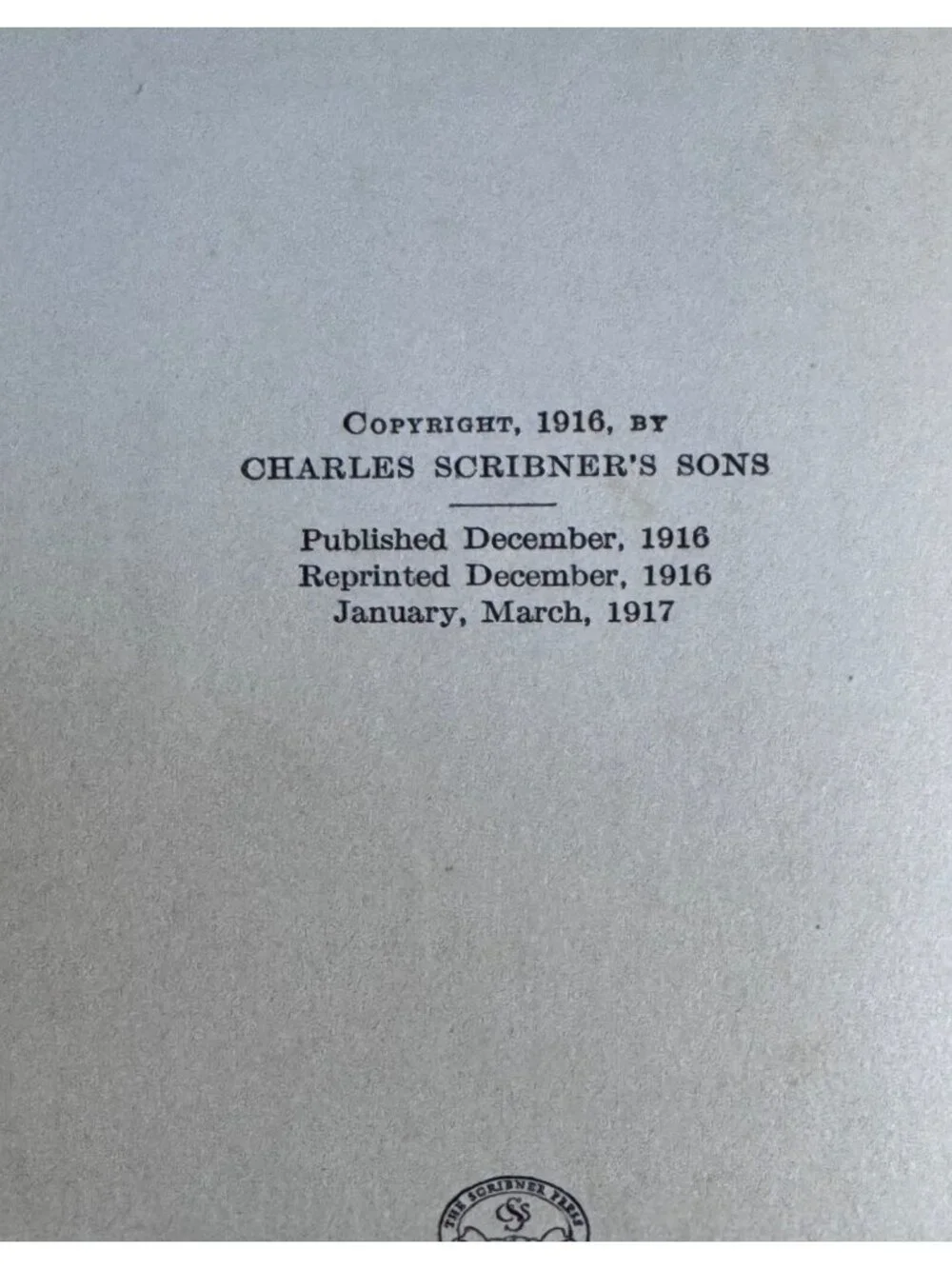 Charles Scribners Sons this rare